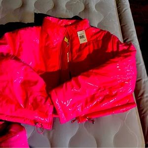 Brand new, hot pink women’s size small jacket with tags
